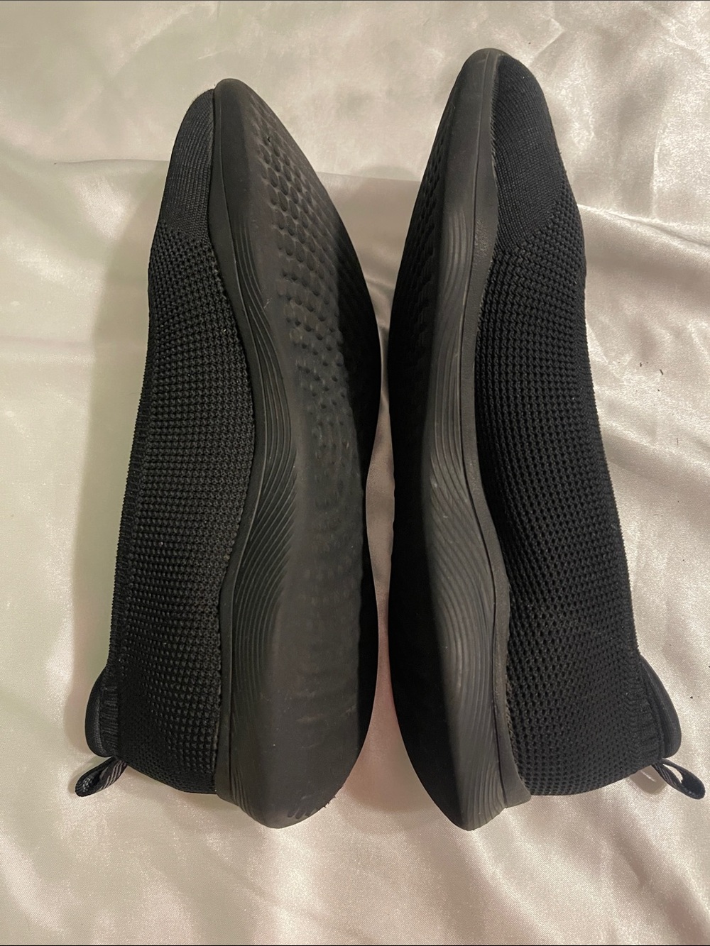 Skechers Women's Black Knit Slip-On Ballet Flats - Picture 3 of 4